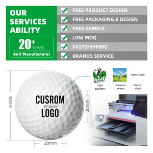 Golfballen op maat, groothandel, 2-delige professionele toernooigolfballen met logo, driving range ballen - Product Image 4