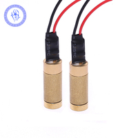 Laiton 532nm 50mW 3.0-3.7V Focalisable Vert Laser Dot Module Diode Laser w/Carte Pilote