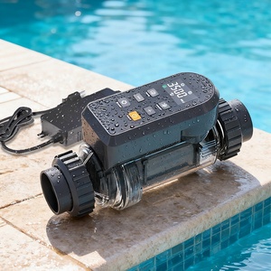 Oem ODM, ứng dụng điều khiển Tấm Titan tự làm sạch bộ lọc Wifi Muối Clo cho hồ bơi, bảo hành hai năm, lên đến 60,000 gallon - Product Image 1