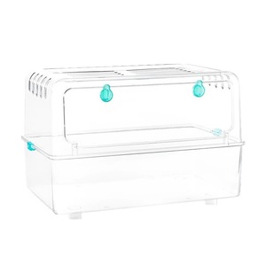 Cage à <span class=keywords><strong>hamster</strong></span> dorée en plastique extra-large, ensemble complet, facile à nettoyer, aménagement décoratif, intérieur, toutes saisons - Product Image 3