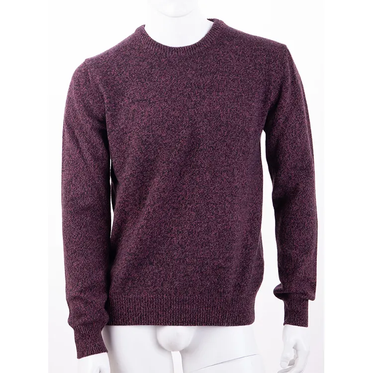 Maglione uomo girocollo 100% cashmere pullover lavorato a maglia moda riciclato manica lunga made in Italy