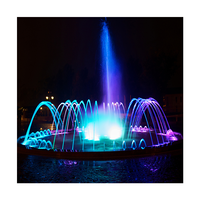 Fuente de Agua Musical con Luces LED Láser para Exteriores, Inspirada en Lagos y Mares, Espectáculo de Cascadas, Directo de Fábrica