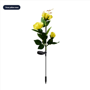 Lámpara Solar LED con Forma de Rosa, IP65, para Exteriores, Jardín, Decoración del Hogar, Luces Nocturnas, Paisaje, Retro, Nostálgicas - Product Image 3