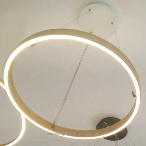 Iluminación innovadora, lámpara colgante de metal, anillo circular, iluminación colgante Led, colgante de 32 pulgadas con distribución de luz hacia arriba y hacia abajo - Product Image 6