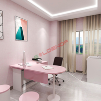 Poste de travail de bureau modulaire moderne Serrures de bureau d'ordinateur en bois robustes Table d'étude pour ordinateur portable Panneau de conception de médecin Style bois