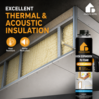 Mastic-colle en mousse de polyuréthane FeiDu'sHome pour l'étanchéité des joints des portes, des fenêtres et des trous de climatisation - Décoration intérieure