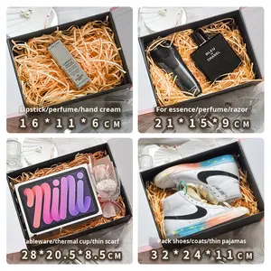 Grande boîte cadeau en carton ondulé <span class=keywords><strong>rose</strong></span> pour filles pour vernis à ongles, huile, soin de la peau, sérum UV pour la Saint-Valentin, anniversaire, emballage - Product Image 4