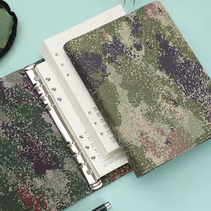 Cuaderno grande A4 al por mayor 160 páginas tela <span class=keywords><strong>Oxford</strong></span> diseño de camuflaje de tapa dura logotipo personalizable para la teoría de la educación escolar A5 - Product Image 4