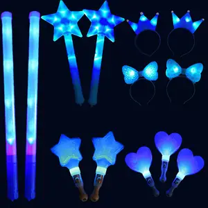 Hochwertige Party Cosplay Glow in the Dark Stick Led Spielzeug Blinkend Leuchten Glow Cheer Sticks für Party