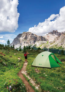 เต็นท์ตั้งแคมป์สองชั้นแบบ68406สีเขียวสีสันสดใสดีไซน์ป๊อปอัตโนมัติสำหรับการเดินป่าห้องนอน - Product Image 6