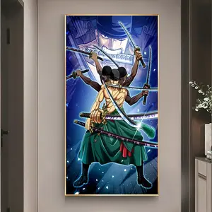 Scroll Pendurado Banner Sala Decoração Canvas Print Pintura Frame Material Magnético Poster Hanger Anime Wall Scroll