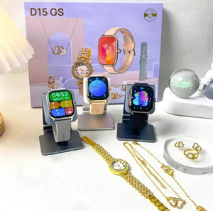 ساعة ذكية يونيسكس D16GS لعام 2025 مع طقم هدايا على شكل قلادة، شاشة TFT لاسلكية، علبة مربعة، حزام من السبائك - Product Image 2
