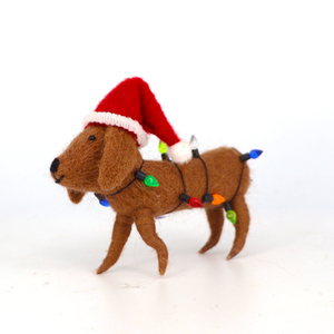 Fatto a mano piccolo <span class=keywords><strong>feltro</strong></span> di lana di natale animale decorazione per la casa 10/12cm peluche eco-friendly per bambole forniture per feste giocattolo <span class=keywords><strong>in</strong></span> scatola - Product Image 5