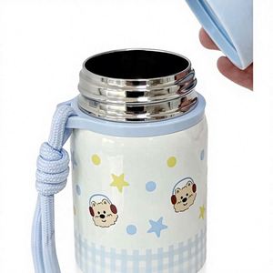 316 Stainless Steel Insulated Water Bottle Pop-Up Lid Portable Thermal Bottle <b>Large</b> Capacity Food Grade Travel Mug - Product Image 5