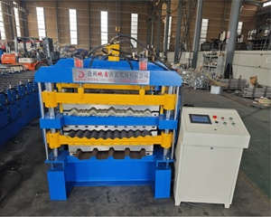 Phi phổ biến ba lớp mái cuộn tạo thành máy ibr bước ngói tấm làm cuộn tạo thành máy - Product Image 2