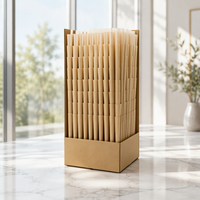 Boîte en papier kraft pour cônes pré-roulés personnalisés, 13 GSM, blanchi/non blanchi, en forme de cône, pré-roulés avec filtres et tubes d'emballage