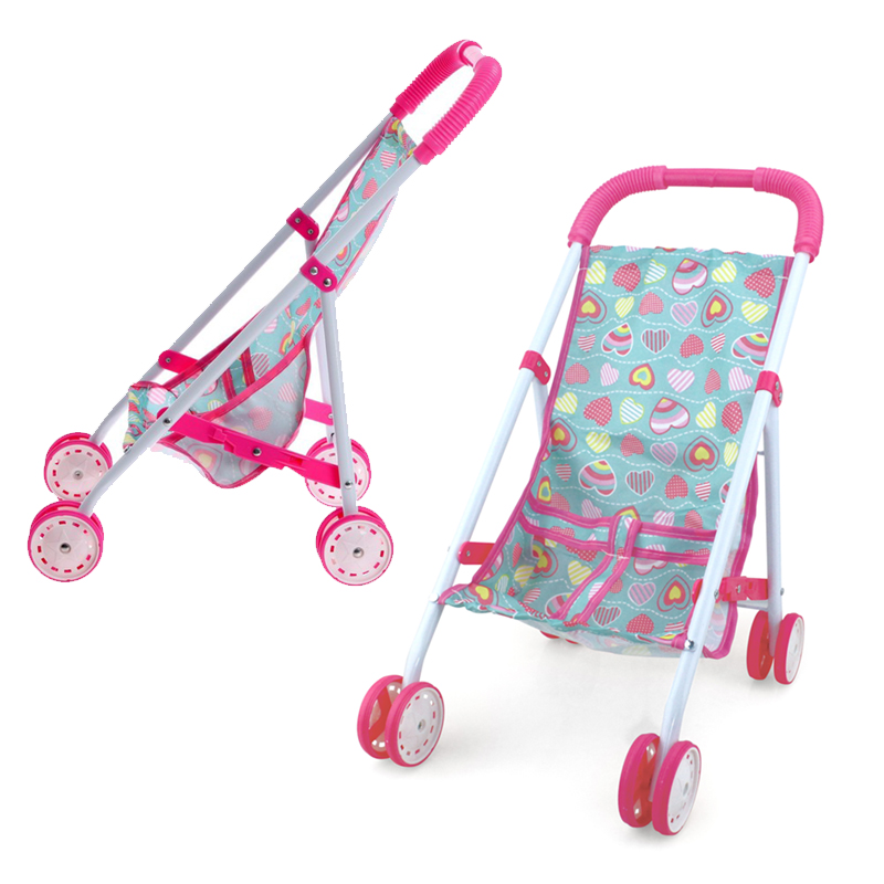 Cochecito Plegable Para Muñecas De 10 Pulgadas – Carrito De Juguete Estable Y Resistente, Ideal Para Niños Y Niñas Como Regalo Educativo Y Divertido
