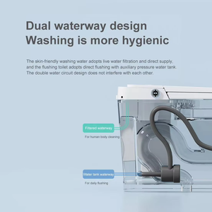 Tự động cảm biến tuôn ra mở điện phòng tắm Nhật Bản một mảnh thông minh WC commode nhà vệ sinh bát tự động thông minh nhà vệ sinh - Product Image 4