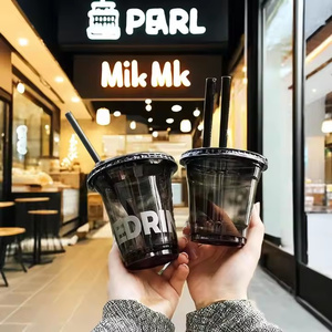 แก้วพลาสติก PP/PET สำหรับเครื่องดื่มชาไข่มุก กา<span class=keywords><strong>แฟ</strong></span> ขนาด 1 ออนซ์/4 ออนซ์/5 ออนซ์/6 ออนซ์/8 ออนซ์ แบบย่อยสลายได้ พร้อมฝาปิด - Product Image 3
