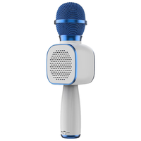 Microphone sans fil professionnel pour karaoké, haut-parleur, microphone de studio portable pour smartphone