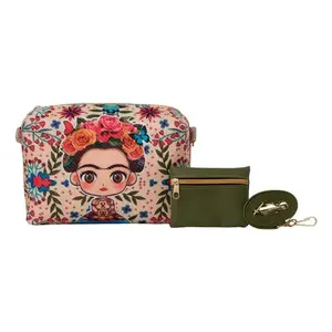 Bolso bandolera Fana Hadara de 21x15 cm, PU, estampado floral vintage, impermeable, con una sola correa, bolso de hombro para mujer - Product Image 3