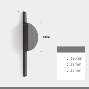 Modern Luxury Semicircle Cabinet Aluminum Drawer Pull <strong>Gold</strong> Black Kitchen Wardrobe Dresser Pulls Interior <strong>Door</strong> Handles - Product Image 3