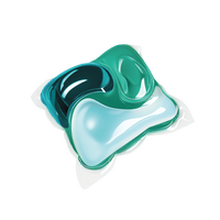 Capsules de lessive écologiques jetables multifonctionnelles 4-en-1 avec parfum longue durée pour l'entretien des vêtements à domicile