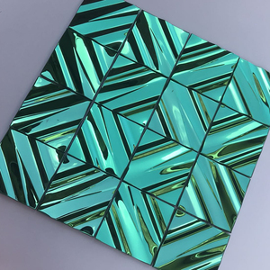 Sanipro Nhà Bếp Phòng Tắm Nội Thất 3D Bức Tranh Tường Trần Hình Nền Dán Quảng Trường Kim Loại Backdrop Trang Trí Gạch Mosaic - Product Image 3