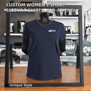 Camisetas de Manga Corta para Mujer, 100% Algodón, Estampado Personalizado, Corte Ajustado, Venta al Por Mayor, Casuales, Transpirables, Anti-Pilling, para Verano - Product Image 2