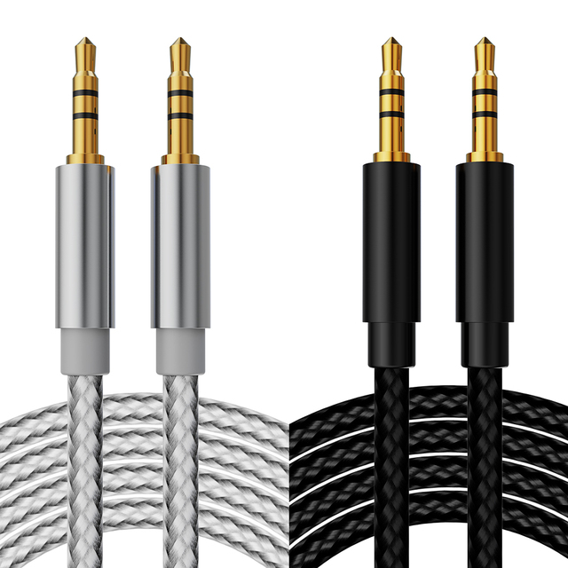 High Quality 3.5mm Headphone Jack Aux Audio Cable Male to Female Cable for Car Stereo