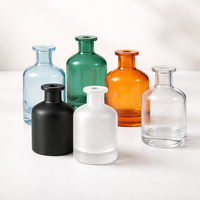 Bouteille diffuseur en verre dépoli unique ambre bleu noir blanc pour parfum et désodorisant de voiture