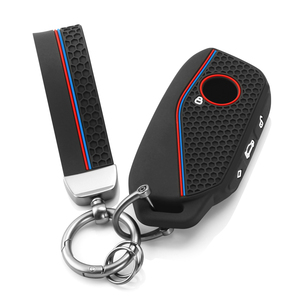 Housse de <span class=keywords><strong>clé</strong></span> de voiture en silicone, <span class=keywords><strong>porte</strong></span>-clés pour <span class=keywords><strong>BMW</strong></span> Série 7 5 735i 740Li X7 X1 U11 2023 I7 G07 LCI XM U06 G81 <span class=keywords><strong>M3</strong></span> X5 G05 IX40 - Product Image 6
