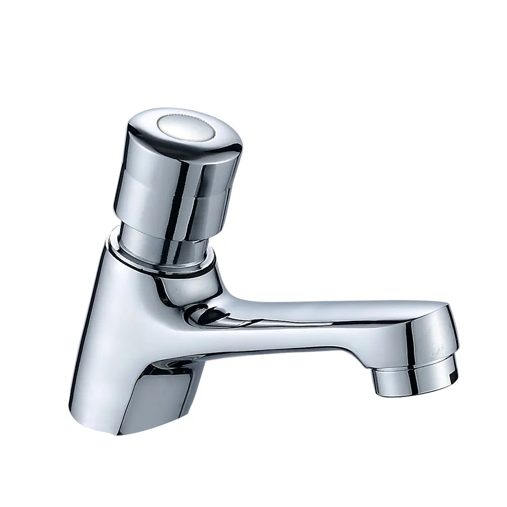 Brass Water Saving Self Closing Delay Faucet Bathroom Toilet Press The Button Manually Delay Closing Faucet