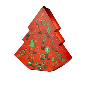Fashion Trend Custom Size <b>Christmas</b> Tree Shaped <b>Box</b> Gift Packaging <b>Box</b> with Custom Ribbon - Product Image 5