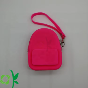 OKSILICONE Customized Design Promotion Gift Wholesale Silicone Coin Purse Bag with Zipper for Decoration Silicone Child Storage - Product Image 4
