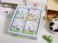 Novedad 2026: Cuaderno A7 con Cubierta de PVC de Panda de Dibujos Animados, Mini Libreta de Bolsillo, Diario para Estudiantes, Regalo de Papelería