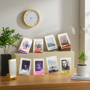 <span class=keywords><strong>Album</strong></span> di foto personalizzato rettangolare con cornice in acrilico trasparente da 3 pollici di alta qualità con effetto scintillante flottante - Product Image 3