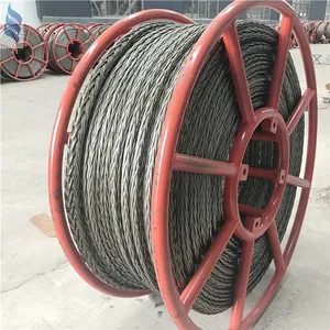 Galvanized Anti-twisting Braided Cable Steel Wire Rope Used In Pulling Conductor Hexagon 12 Strands