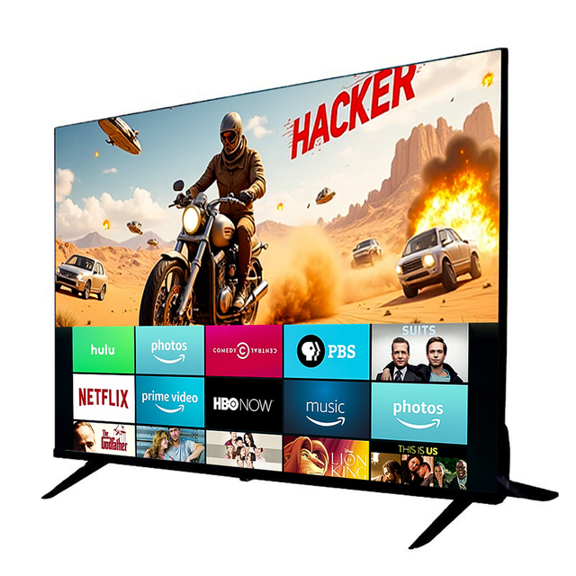 Slim Bezel LED HDTV 4K Television FHD Built-in WiFi Android/WebOS/Google 32 43 50 55 65 75 85 100 Inch Indoor Smart TVs