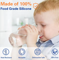 Bouchon d'étanchéité en silicone réutilisable de 55 mm pour bidon d'eau, anti-fuite, pour seau d'eau minérale de 2 à 5 gallons