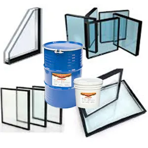 Selante de silicone de vidro isolante de duas partes, boa extensão e estanqueidade à água