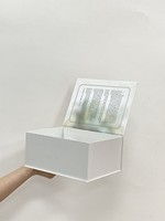 Ensemble de bougies parfumées personnalisées imprimées sur mesure, coffret cadeau d'anniversaire de luxe, boîtes en papier pour bougies avec aimant