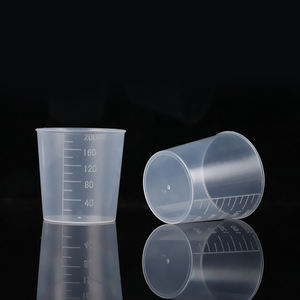 शीर्ष गुणवत्ता प्लास्टिक मापने कप 200ml मापने दूध कप स्पष्ट रंग प्लास्टिक बीकर - Product Image 6