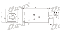 Conector hembra de alta durabilidad tipo B 4P de alta durabilidad, Conector de soldadura de montaje de Cable de 180 grados para Puerto de base de impresora USB Compatible con PCB