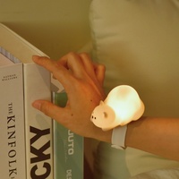 Veilleuse en silicone personnalisable pour bébé animal de compagnie Mini LED Rechargeable Hérisson Hibou Chat Hibou Lampe Blanc Chaud Petite Lampe Bande