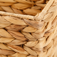 Paniers en osier pour le rangement avec poignées intégrées, panier de rangement tissé à la main