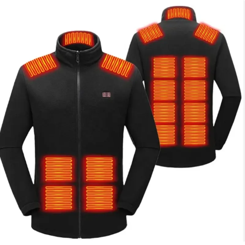 Jaket pemanas untuk pria, jaket 3 dalam satu luar ruangan hangat cerdas Musim Dingin 2024