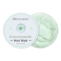 Custom Black Head Remover Lightening Face Fruit Porie Zuiverende Anti-Acne Veganistisch Niacinamide Gezichtsmoddermasker