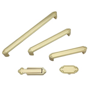 Nuevo Tirador de Puerta de Armario Minimalista de Aleación de Zinc, Duradero, Cromado, para Cajones de Cocina, Geométrico, con Diseño de Huevo Moleteado, Largo - Product Image 1