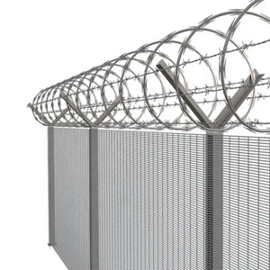 Anti hırsızlık 358 çit Anti hırsızlık dikenli tel çit ağır ağ panelleri tel çit galvanizli tel çit 358 güvenlik çit - Product Image 5